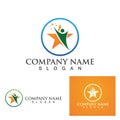 people star logo and symbol template Royalty Free Stock Photo