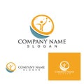 people star logo and symbol template Royalty Free Stock Photo