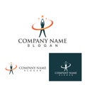 people star logo and symbol template Royalty Free Stock Photo