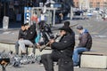 People Stay To Close At The Dam Square During The Coronavirus Outbreak At Amsterdam The Netherlands 2020