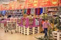 People in the store to buy Christmas decorations Royalty Free Stock Photo