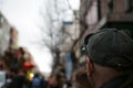 People on the street celebrating chinese new year of the pig