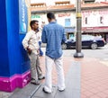 People on street in Chinatown, Singapore Royalty Free Stock Photo