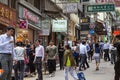 People at a street in Hong Kong