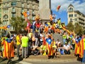 Barcelona, 11 septembre 2017: March for Catalonia independence
