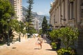 People on the street in Monte Carlo, Monaco Royalty Free Stock Photo