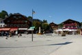 People on street in Schonau am Konigssee in Germany