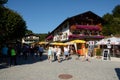 People on street in Schonau am Konigssee in Germany