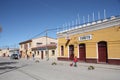 People in a street of Uyuni, Bolivia