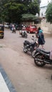 People in the street of vijapur road, Solapur
