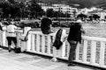 People And Streets Of Nostalgic Seaside Town - Turkey