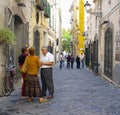 People in the Streets, Salerno Italy Royalty Free Stock Photo