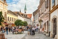 People on the streets of Varazdin