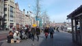 Buildings of the main streets of Amsterdam Royalty Free Stock Photo