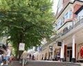 People walking on the Pantiles in Tunbridge Wells.