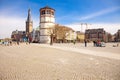 People strolling on Burgplatz in Dusseldorf