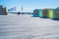 People strolling on new Hastings pier. East Sussex, UK