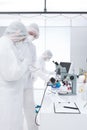 People studying in a lab Royalty Free Stock Photo
