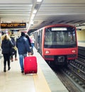 People subway train metro Lisbon