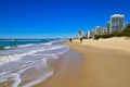People at Surfers Paradise beach Royalty Free Stock Photo