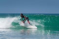 People Surfing in the Coasts of Varkala near Trivandrum