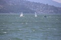 Surfing over Pacific Ocean at San Francisco Bay area