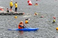 People swim at Challenge London