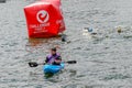 People swim at Challenge London