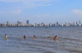 Chowpatty beach Mumbai India Royalty Free Stock Photo