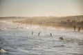 People swimming and ejoying in one of the beaches of Punta del Diablo