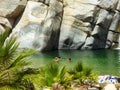 Waterfall near Santiago, Baja California, Mexico