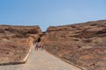 People after swimming in the Salinas de Pedra de Lume the old salt lakes on Sal Island, Cape Verde Royalty Free Stock Photo