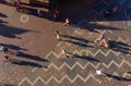 People in Sydney walking at Circular Quay Royalty Free Stock Photo