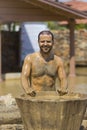 People take mud baths to improve the condition of the skin and strengthen the immune system. Royalty Free Stock Photo