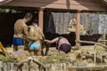 People take mud baths to improve the condition of the skin and strengthen the immune system.