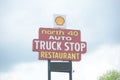 Truck Stop on Interstate 40 Royalty Free Stock Photo