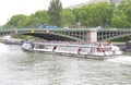 River Seine cruise boat Paris France