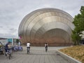 People taking advantage of the Glasgow Next Bikes scheme and going for a ride at the Glasgow Waterfront Area at Pacific Quay