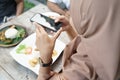 People taking picture of their meal Royalty Free Stock Photo