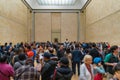 People taking pictures of Mona Lisa at Louvre museum, Paris France Royalty Free Stock Photo