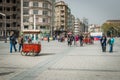 People at Taksim square in Istanbul, Turkey