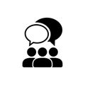 People talking icon. One of set web icons Royalty Free Stock Photo