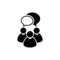 People talking icon. One of set web icons Royalty Free Stock Photo