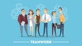 People in team. Royalty Free Stock Photo