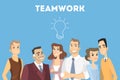 People in team. Royalty Free Stock Photo