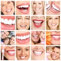 People teeth collage.