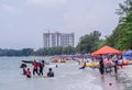 People at Teluk Kemang, Port Dickson Royalty Free Stock Photo