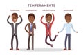 People temperaments set.