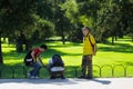 People in the Temple of Heaven Royalty Free Stock Photo