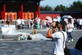 People in the Temple of Heaven photo Royalty Free Stock Photo